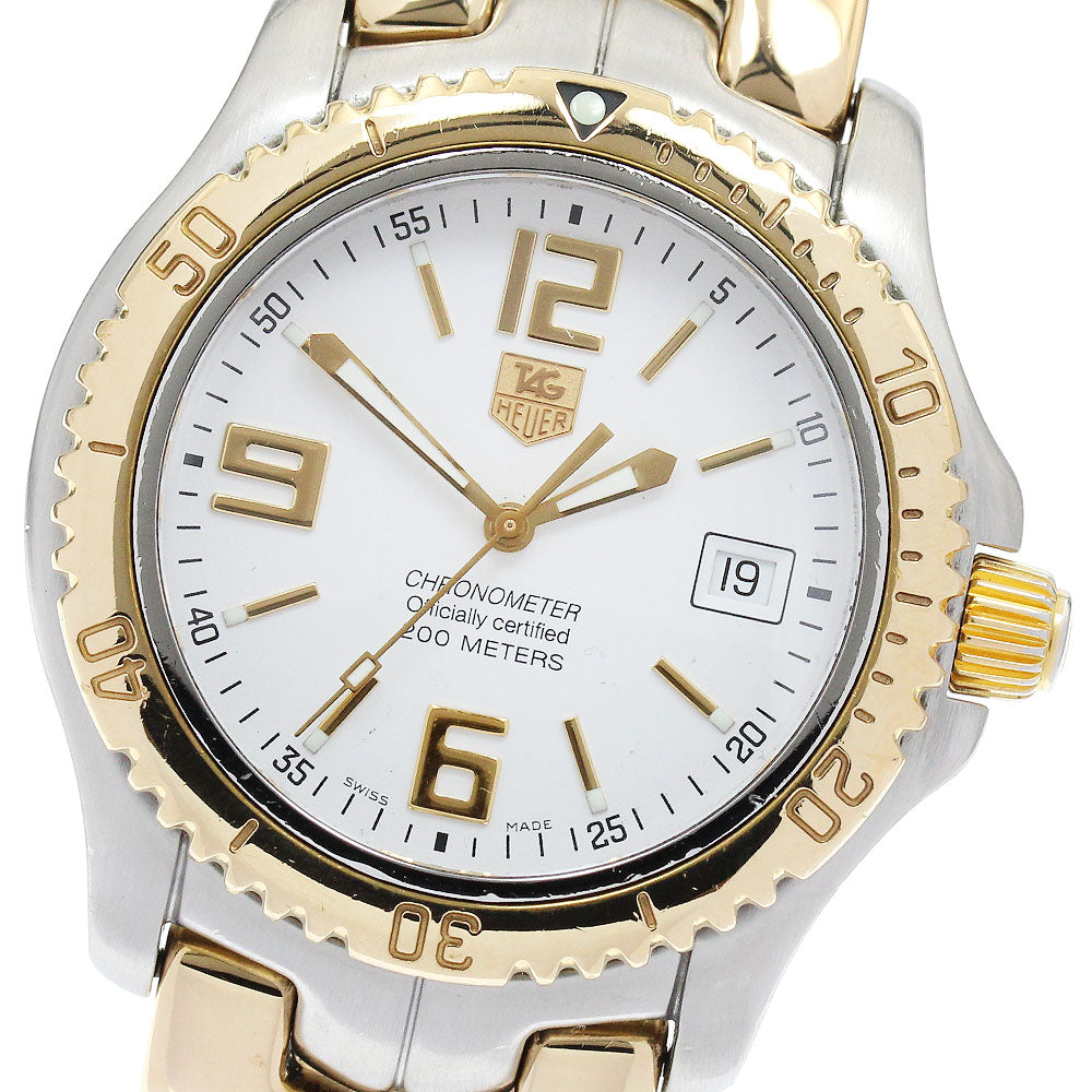 TAG HEUER Link WT5150 Chronometer Date white Dial Automatic Men's Watch_888845