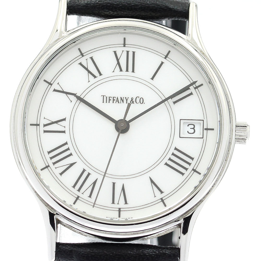 TIFFANY&Co. Classic round Date white Dial Quartz Men's Watch_888851