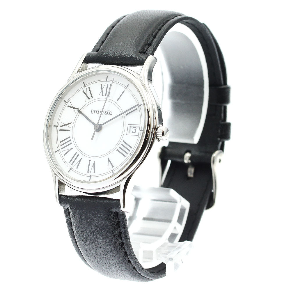 TIFFANY&Co. Classic round Date white Dial Quartz Men's Watch_888851
