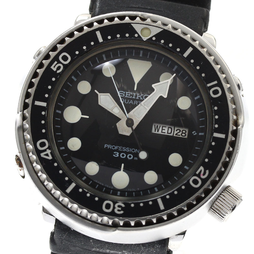 SEIKO Professional diver 7549-7010 Day Date Tuna Can Quartz Men's Watch_888882
