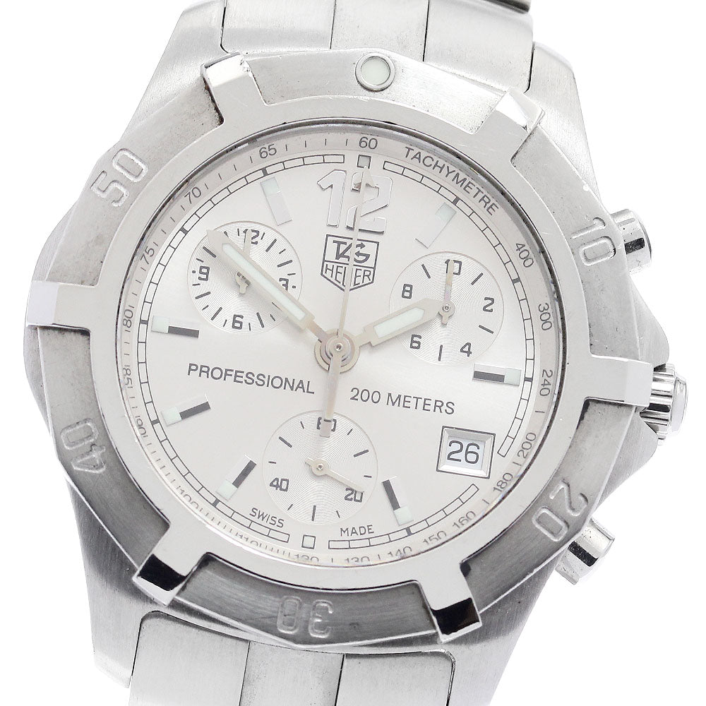 TAG HEUER Exclusive CN1111 Chronograph Silver Dial Quartz Men's Watch_888901