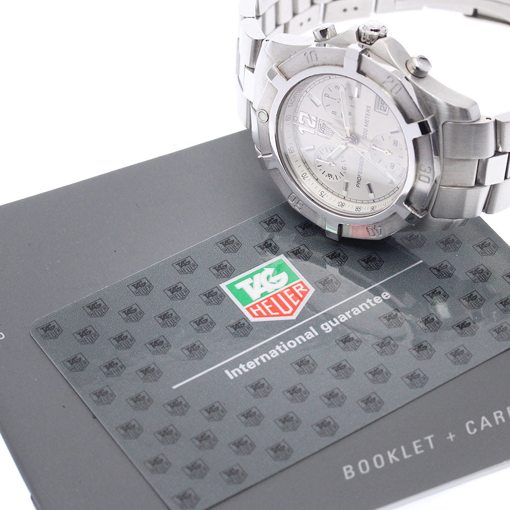 TAG HEUER Exclusive CN1111 Chronograph Silver Dial Quartz Men's Watch_888901