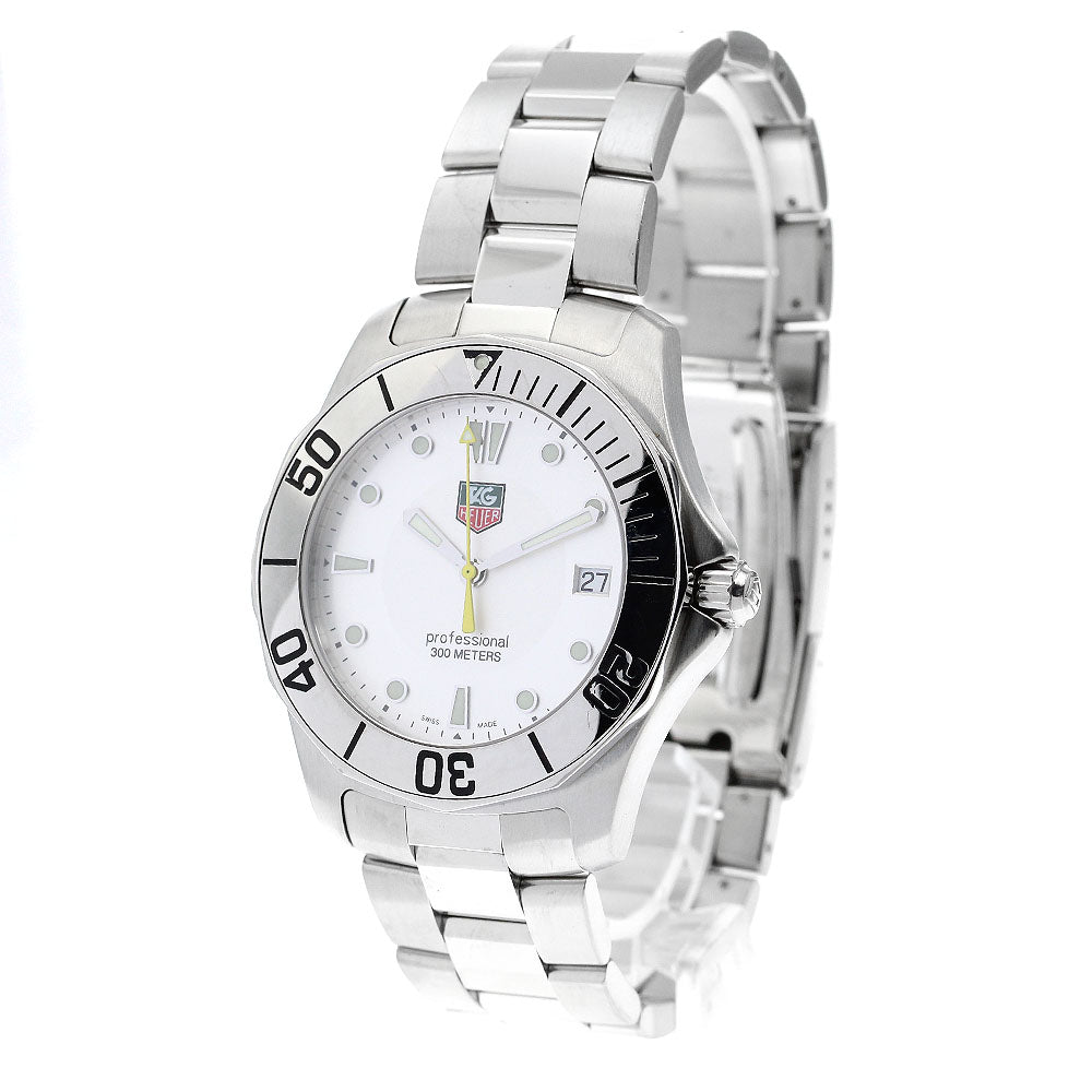 TAG HEUER Aqua racer WAB1111 Date Silver Dial Quartz Men's Watch_888907