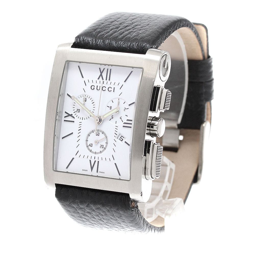 GUCCI Chrono 8600M YA086310 Chronograph white Dial Quartz Men's Watch_888915