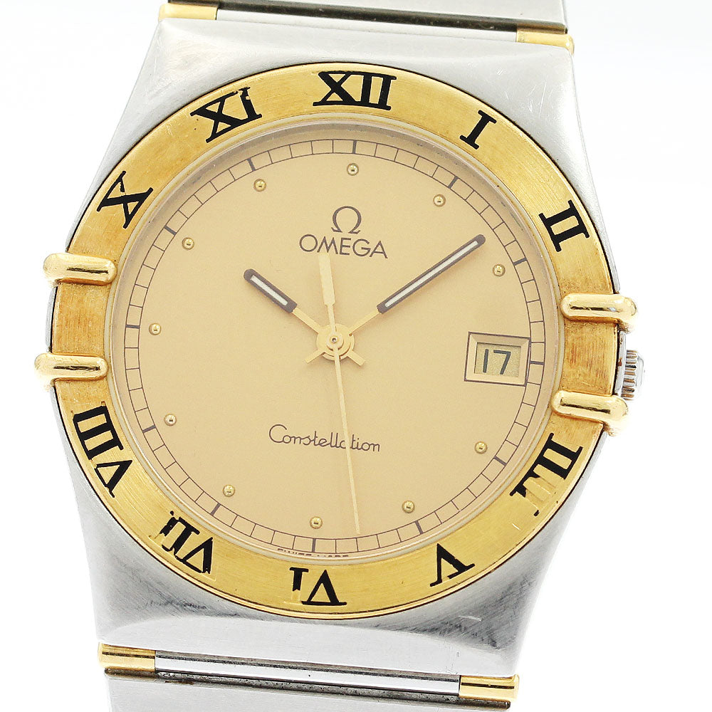 OMEGA Constellation harf bar gold Dial Quartz Men's Watch_888916