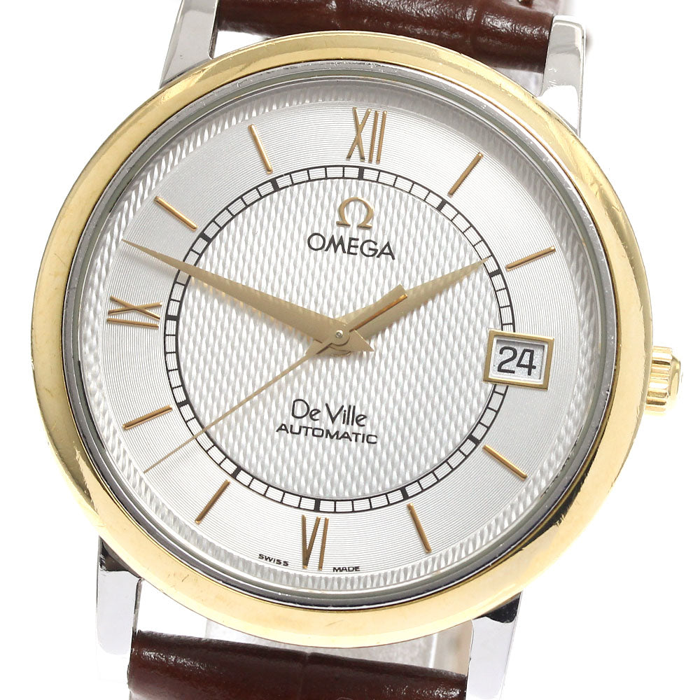 OMEGA De Ville YG bezel Silver Dial Automatic Men's Watch_888921