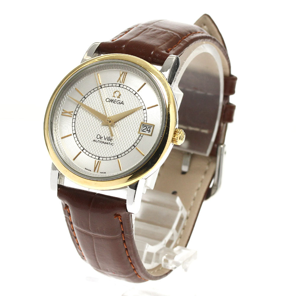 OMEGA De Ville YG bezel Silver Dial Automatic Men's Watch_888921