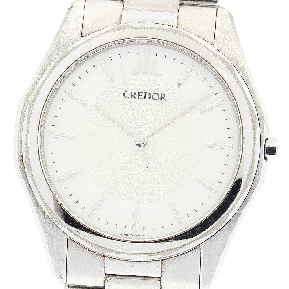 SEIKO CREDOR SIGNO GCAR043/8J81-0AF0 Silver Dial Quartz Men's Watch_888929