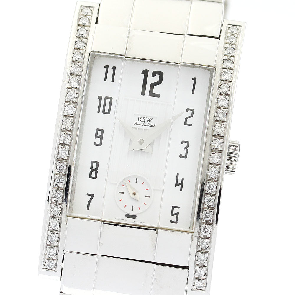 RSW 6920 small seconds diamond bezel white Dial Quartz Men's Watch_888932