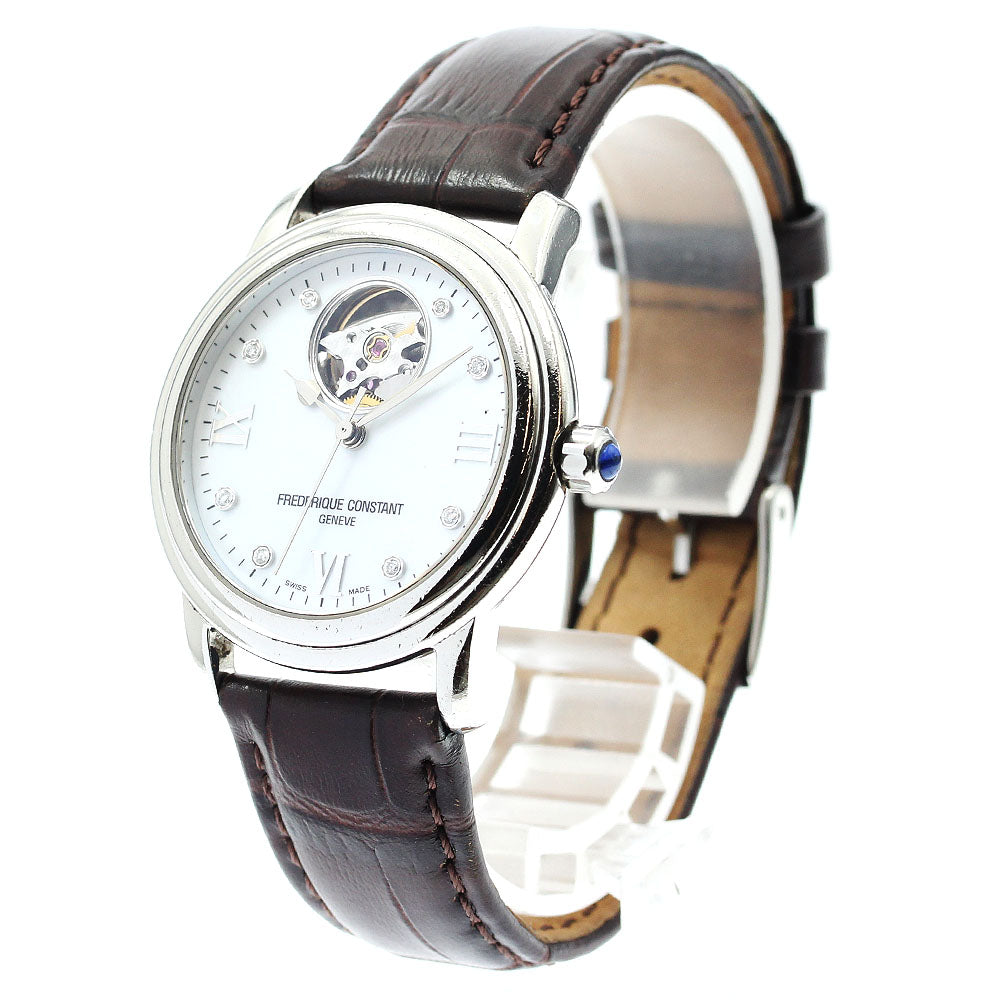 FREDERIQUE CONSTANT Heartbeat FC-303/310X2P4/5/6 Diamond bezel 8P diamond White shell Dial Automatic Ladies Watch_888949