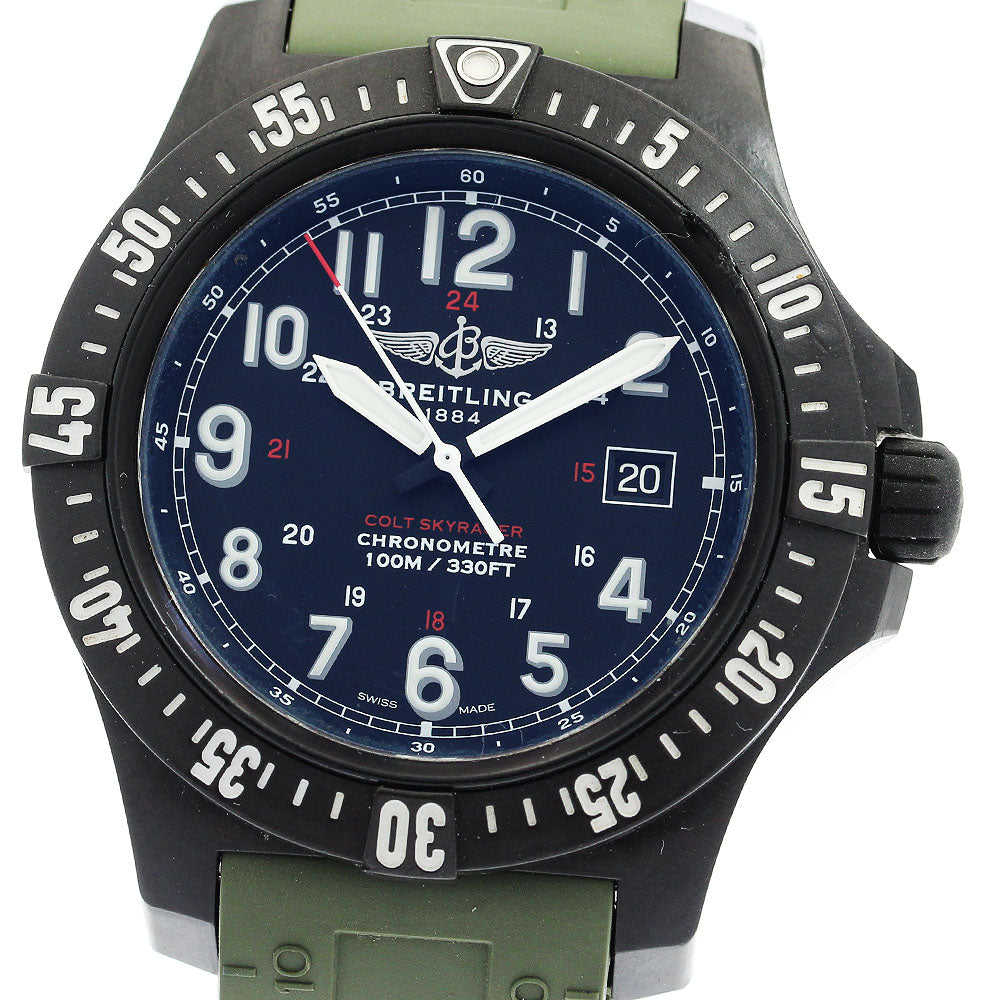 BREITLING Colt Sky Racer X74320 Date black Dial Quartz Men's Watch_888951