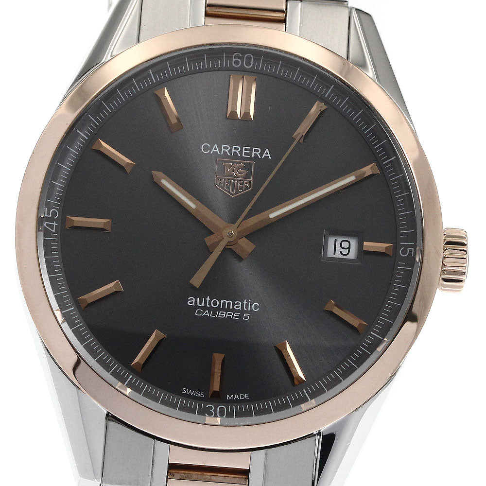TAG HEUER Carrera Calibre 5 WV215F Date gray Dial Automatic Men's Watch_888968