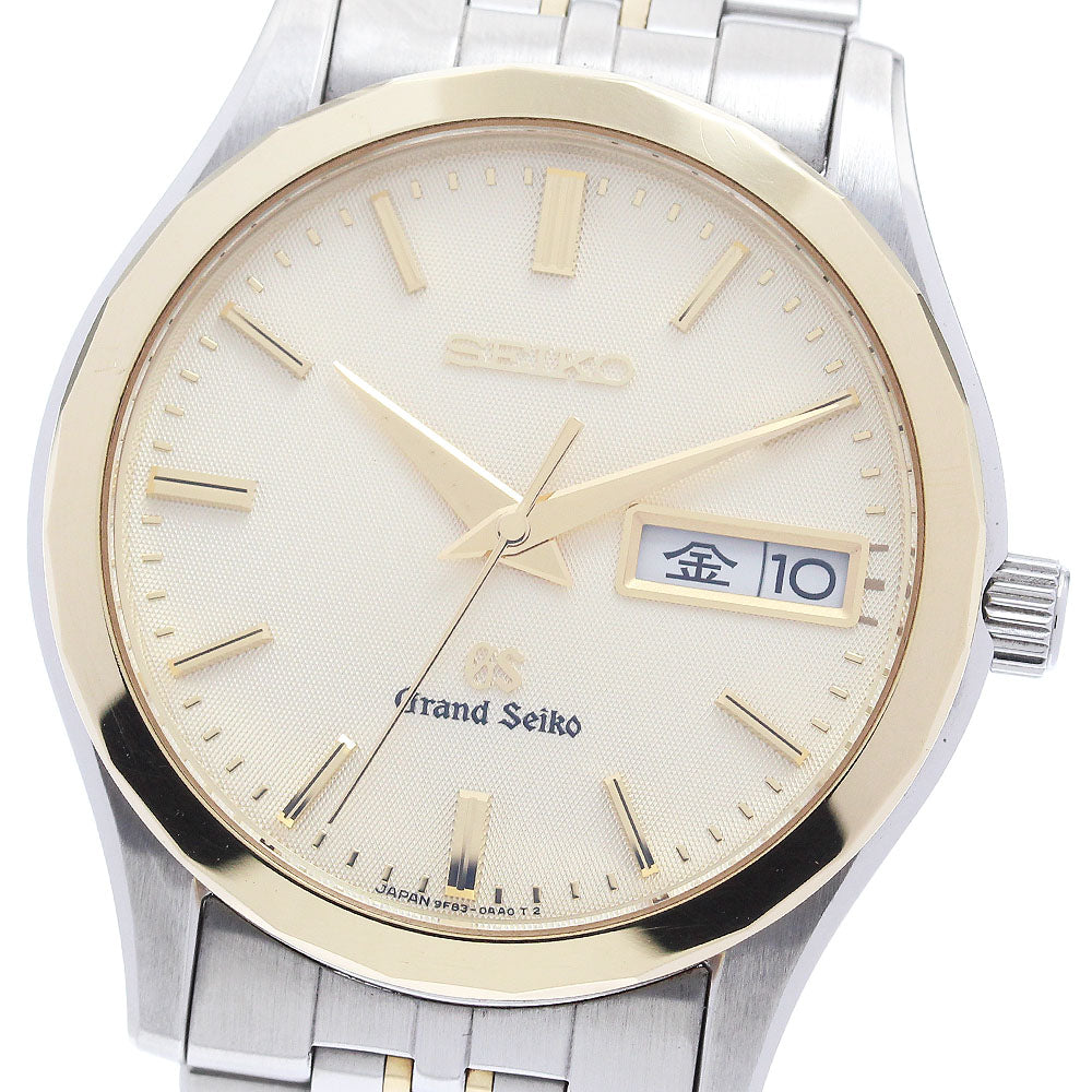 SEIKO Grand Seiko SBGT014/9F83-0AA0 Day date gold Dial Quartz Men's Watch_888989