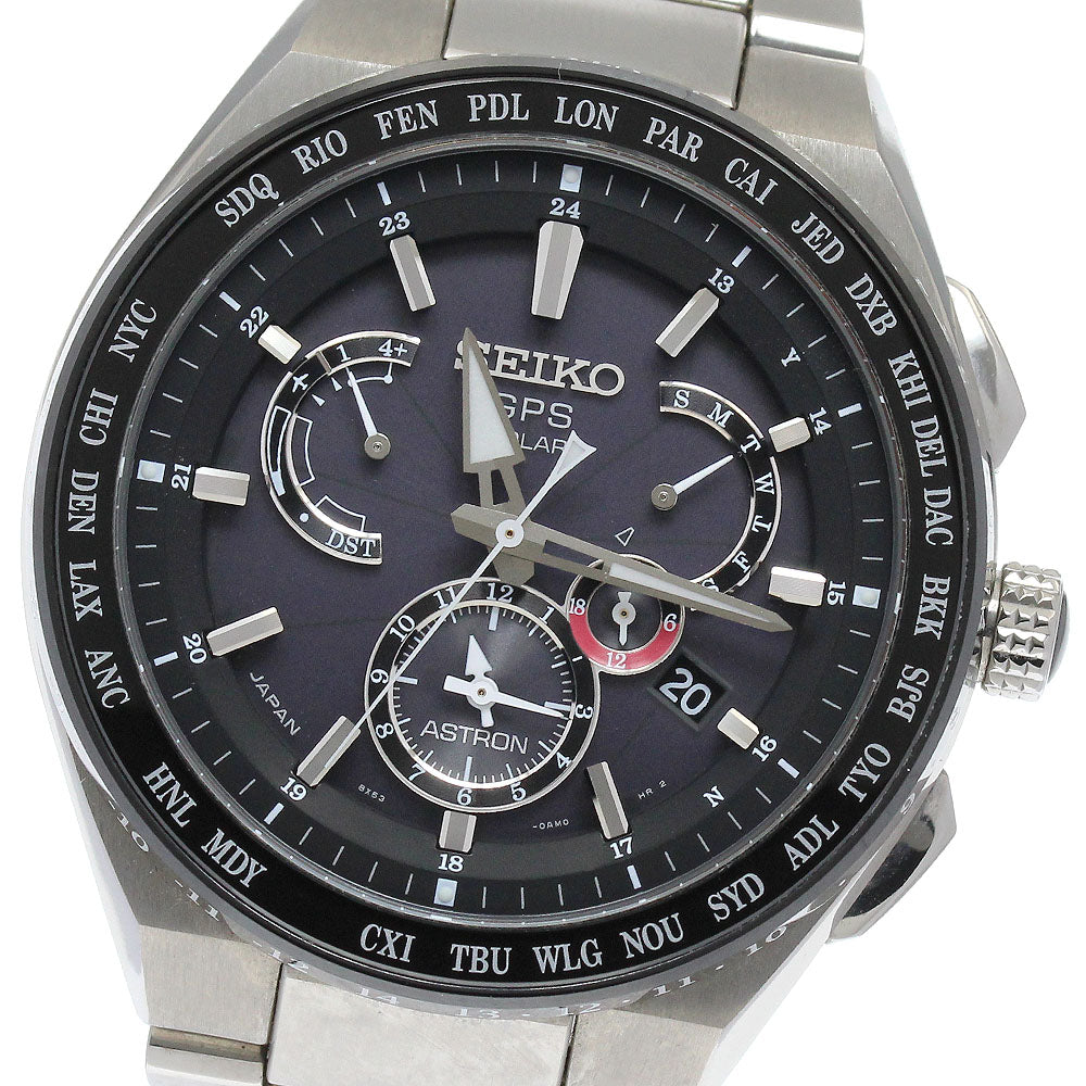 SEIKO Astron SBXB123/8X53-0AV0-2 GPS Solar Powered Radio Men's Watch_889038