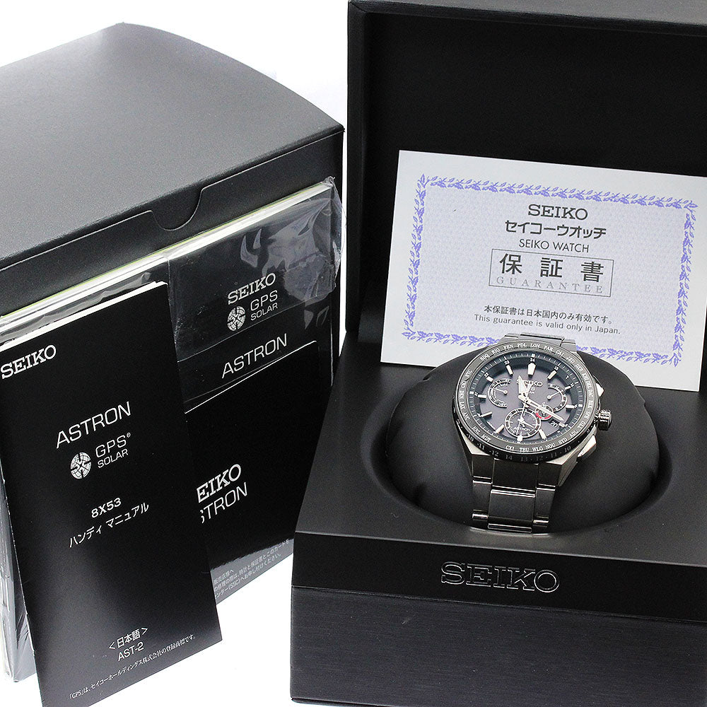 SEIKO Astron SBXB123/8X53-0AV0-2 GPS Solar Powered Radio Men's Watch_889038