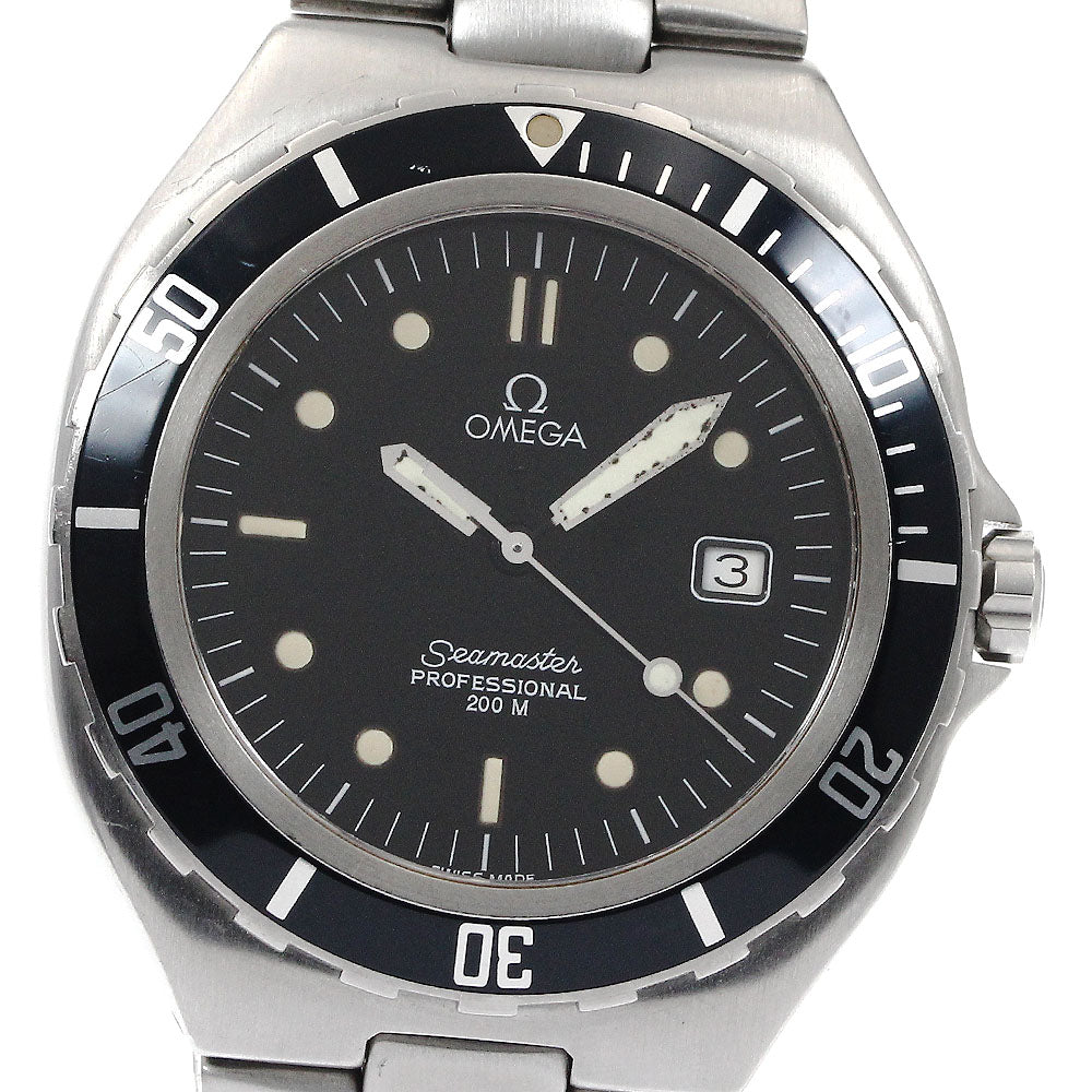 OMEGA Seamaster200 Date black Dial Quartz Men's Watch_889041