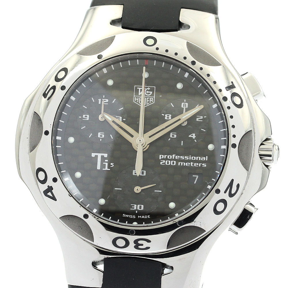 TAG HEUER Kylium CL1181 Chronograph black Dial Quartz Men's Watch_889062