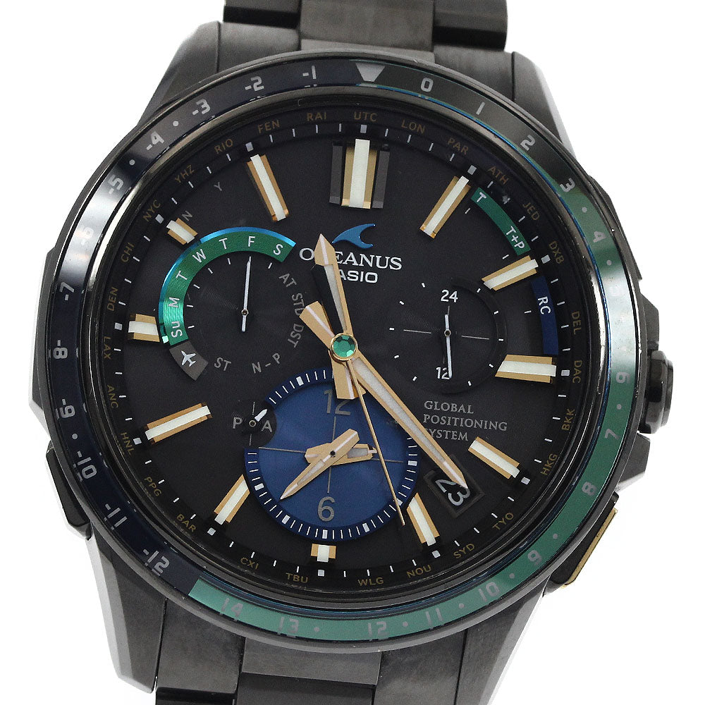 CASIO Oceanus OCW-G1100E-1AJF GPS hybrid Solar Powered Radio Men's Watch_889095