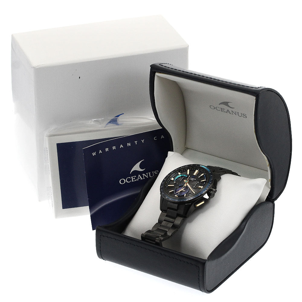 CASIO Oceanus OCW-G1100E-1AJF GPS hybrid Solar Powered Radio Men's Watch_889095