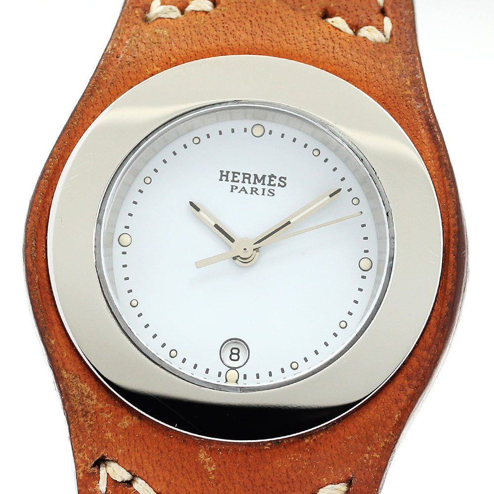 HERMES Arne HA3.210 Date white Dial Quartz Ladies Watch_889116