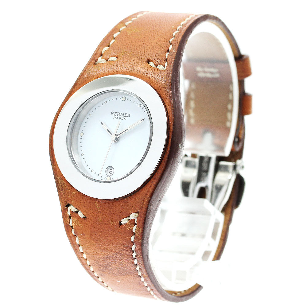 HERMES Arne HA3.210 Date white Dial Quartz Ladies Watch_889116