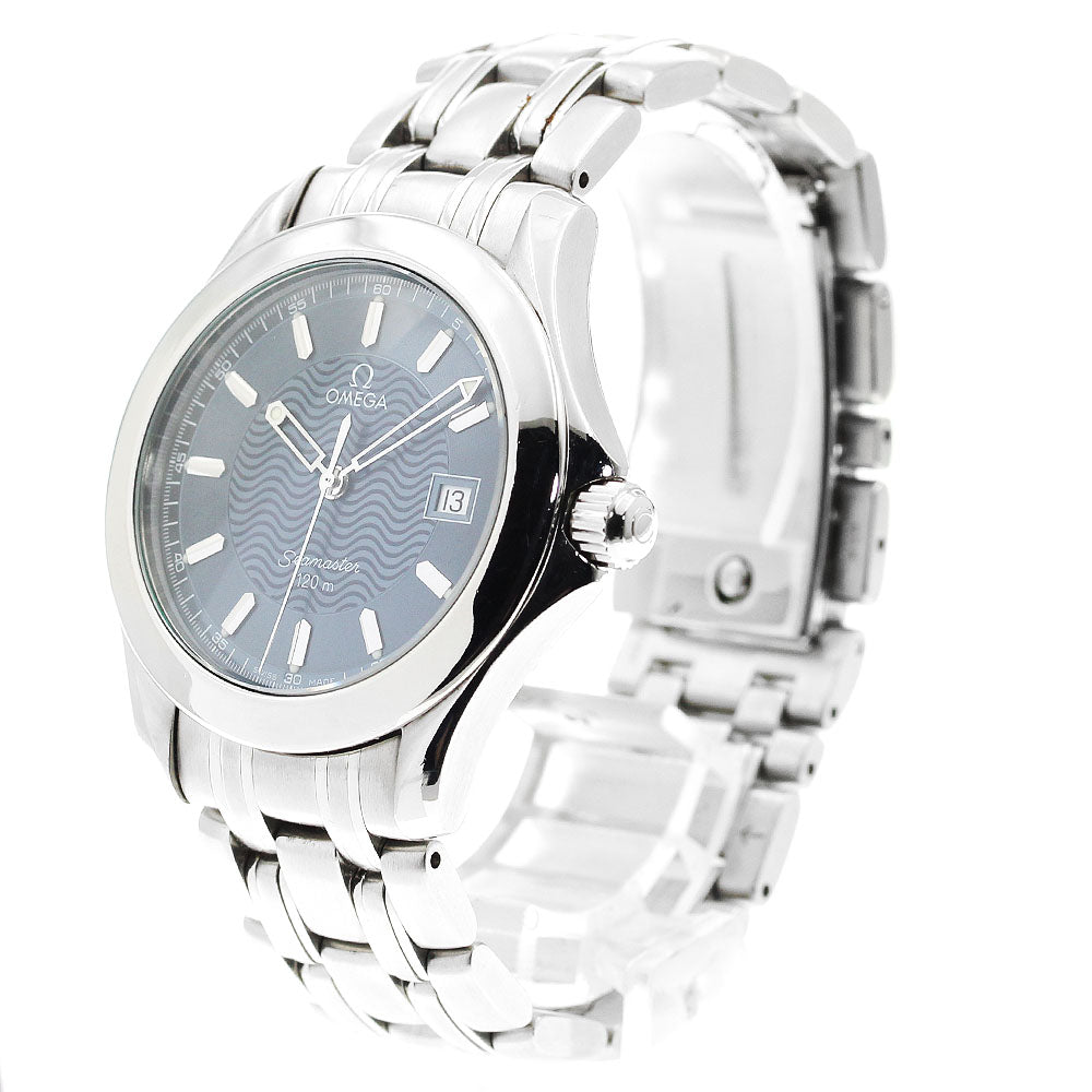 OMEGA Seamaster120 2511.81 Date Navy Dial Quartz Men's Watch_889121