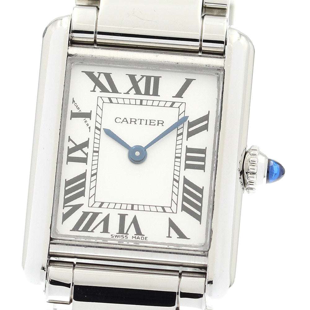 CARTIER tank mast SM WSTA0051 Silver Dial Quartz Ladies Watch_889123