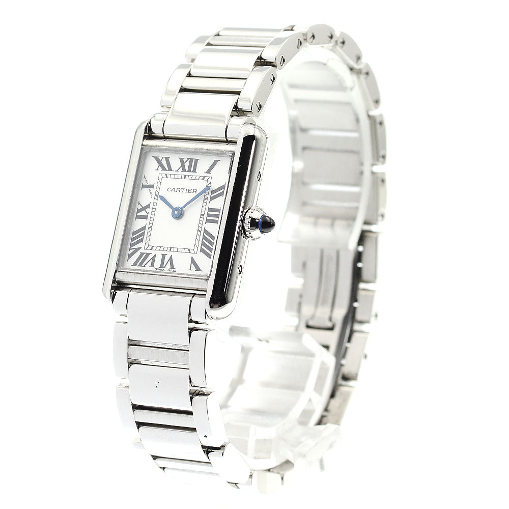 CARTIER tank mast SM WSTA0051 Silver Dial Quartz Ladies Watch_889123