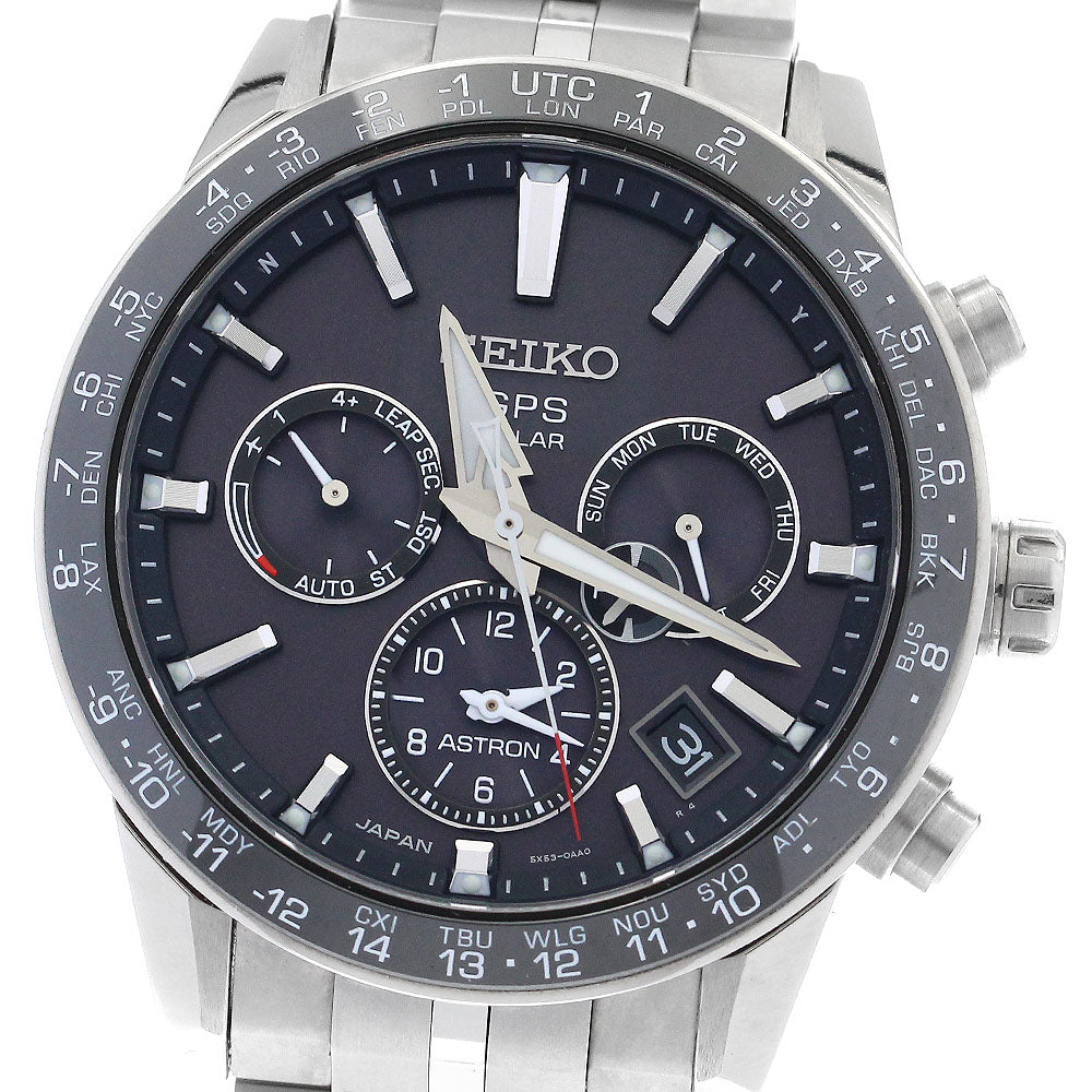 SEIKO Astron SBXC003/5X53-0AB0 GPS Solar Powered Radio Men's Watch_889127