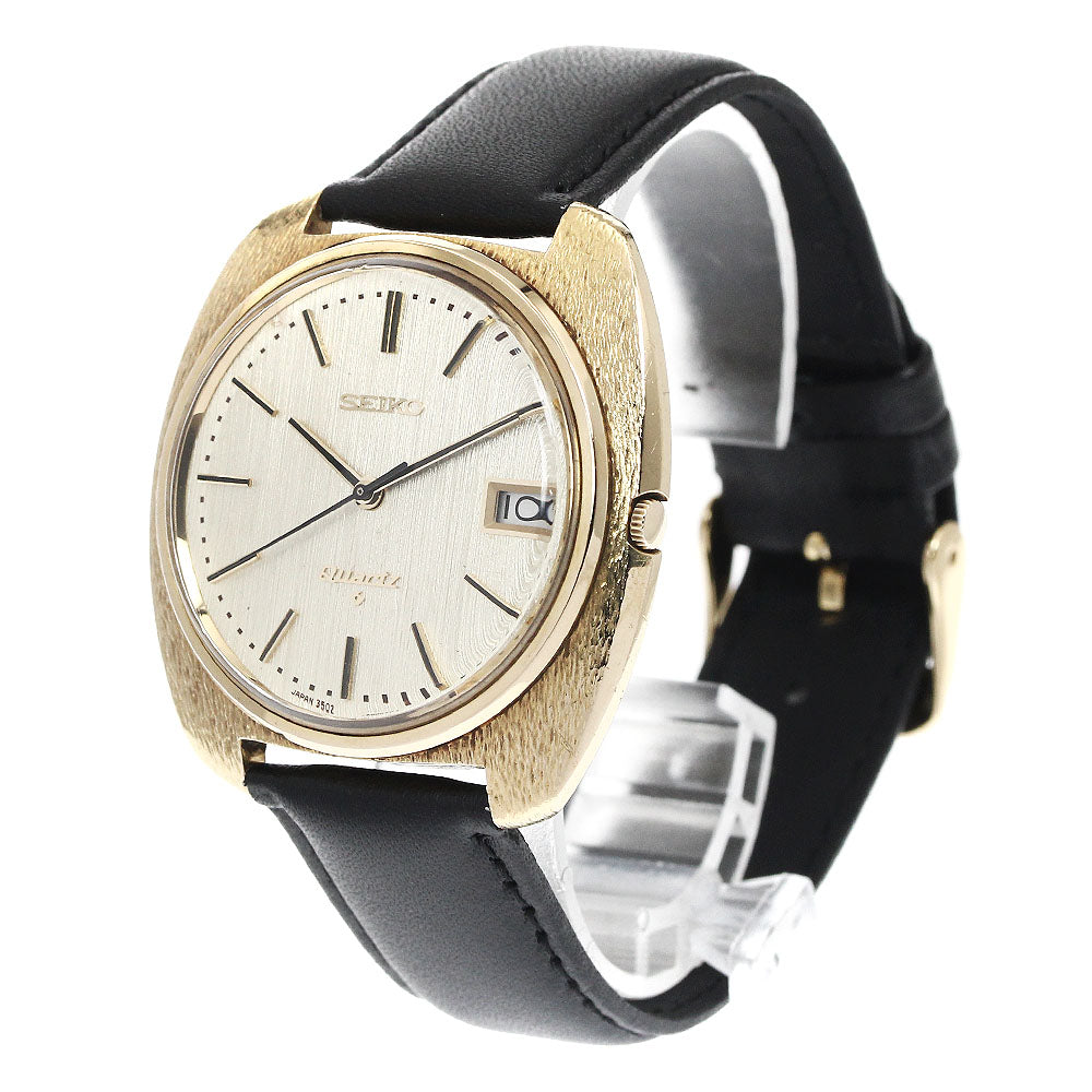 SEIKO Astron 35-9000 K18YG date gold Dial Quartz Men's Watch_889151