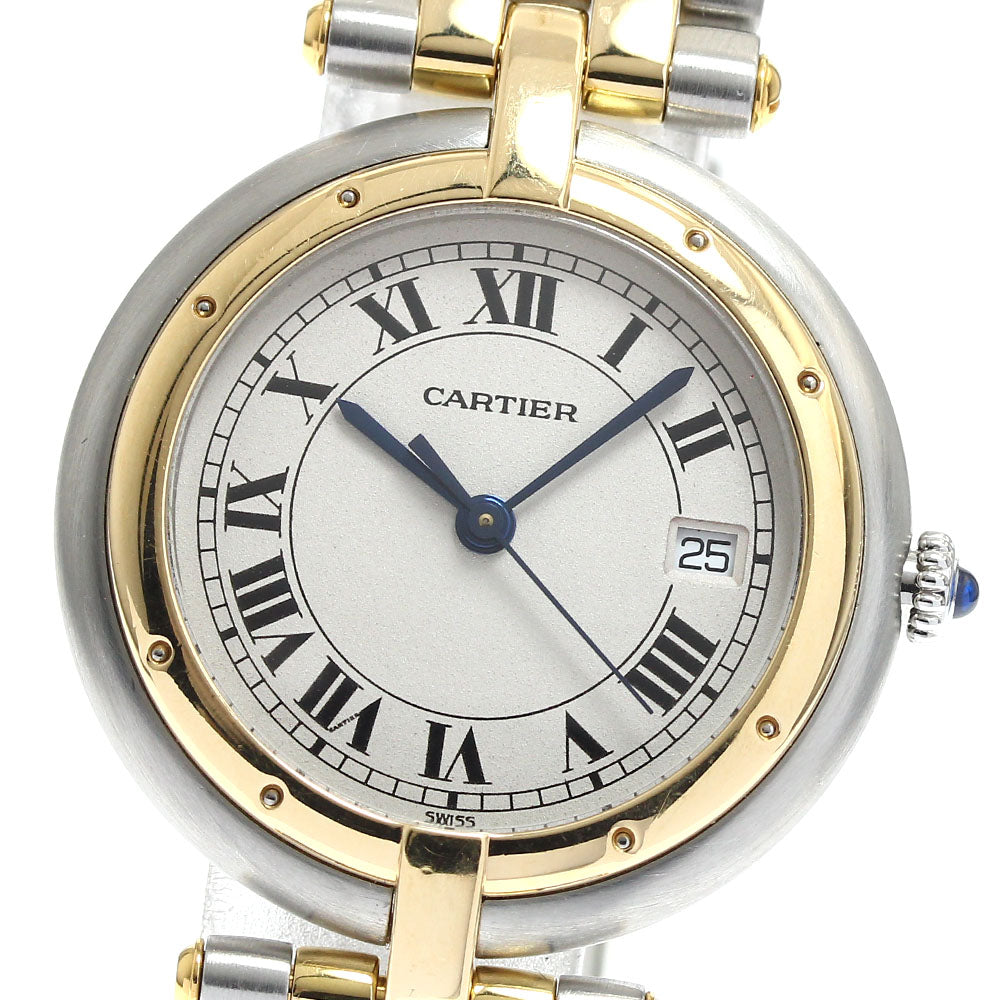 CARTIER PANTHERELM 83084242 Round 2 Row Date Quartz Men's Watch_889162