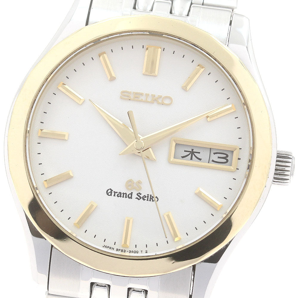 SEIKO Grand Seiko SBGT002/9F83-9A10 YG Bezel Day Date Quartz Men's Watch_889186