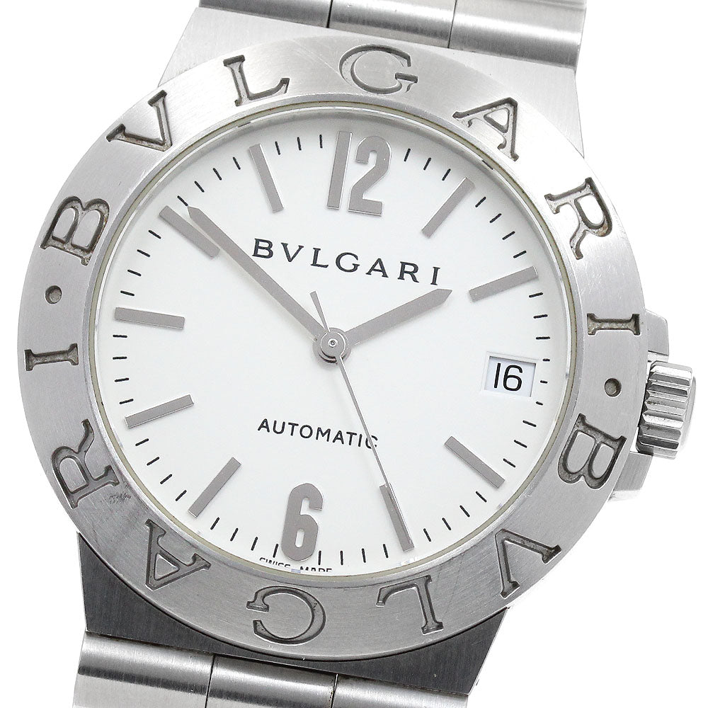 BVLGARI Diagono LCV35S Date white Dial Automatic Men's Watch_889214