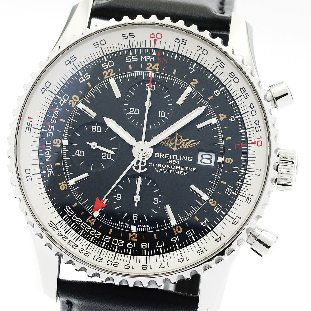 BREITLING Navitimer World A24322 Chronograph GMT Automatic Men's Watch_889215