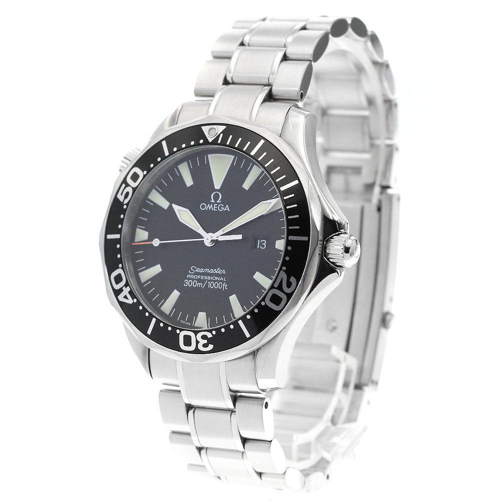 OMEGA Seamaster300 2264.50 Date black Dial Quartz Men's Watch_889216
