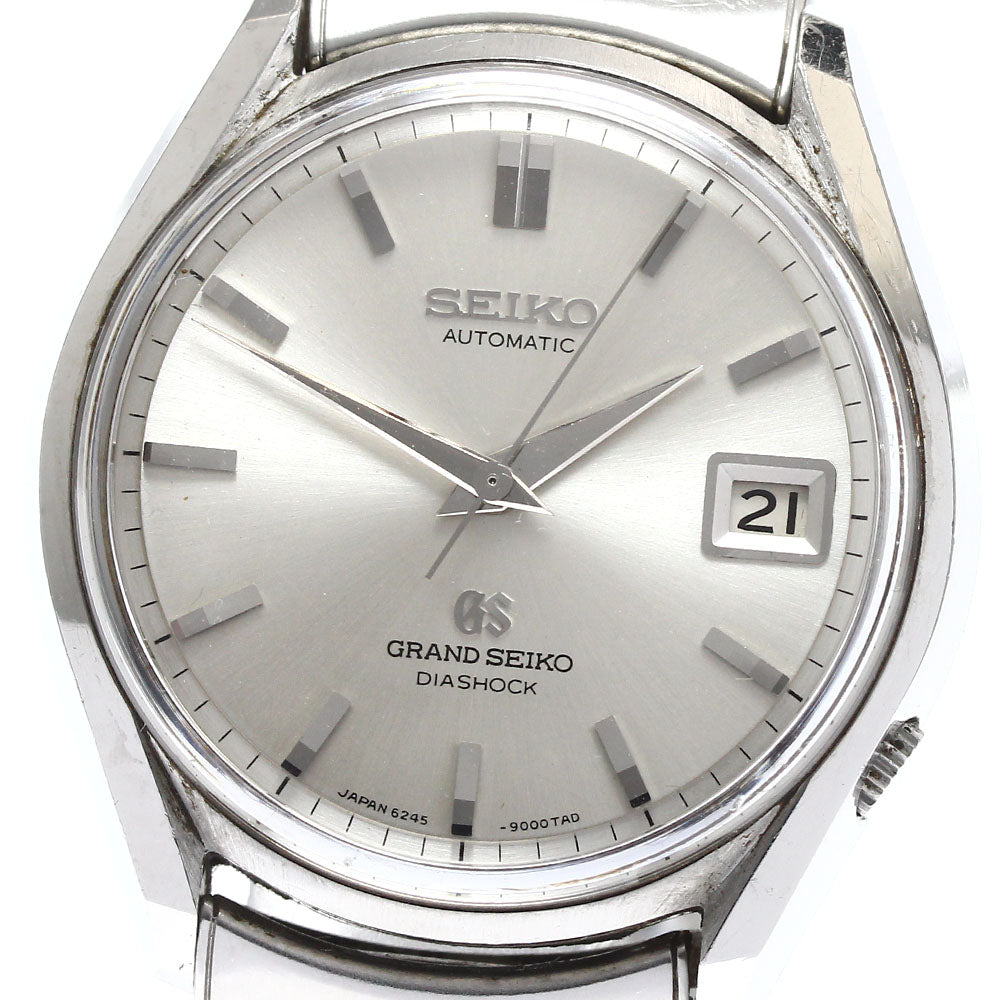 SEIKO Grand Seiko 6245-9000 Date Silver Dial Automatic Men's Watch_889218