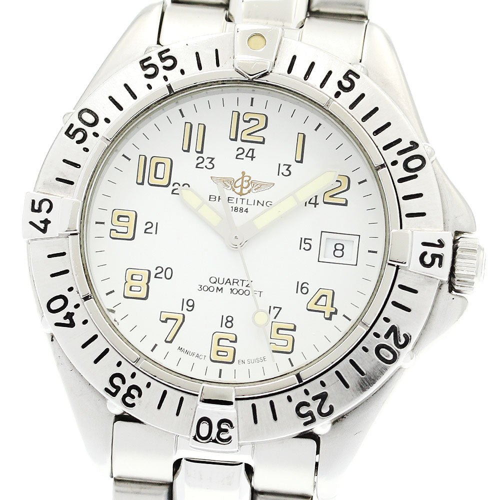 BREITLING Colt A57035 Date white Dial Quartz Men's Watch_889225