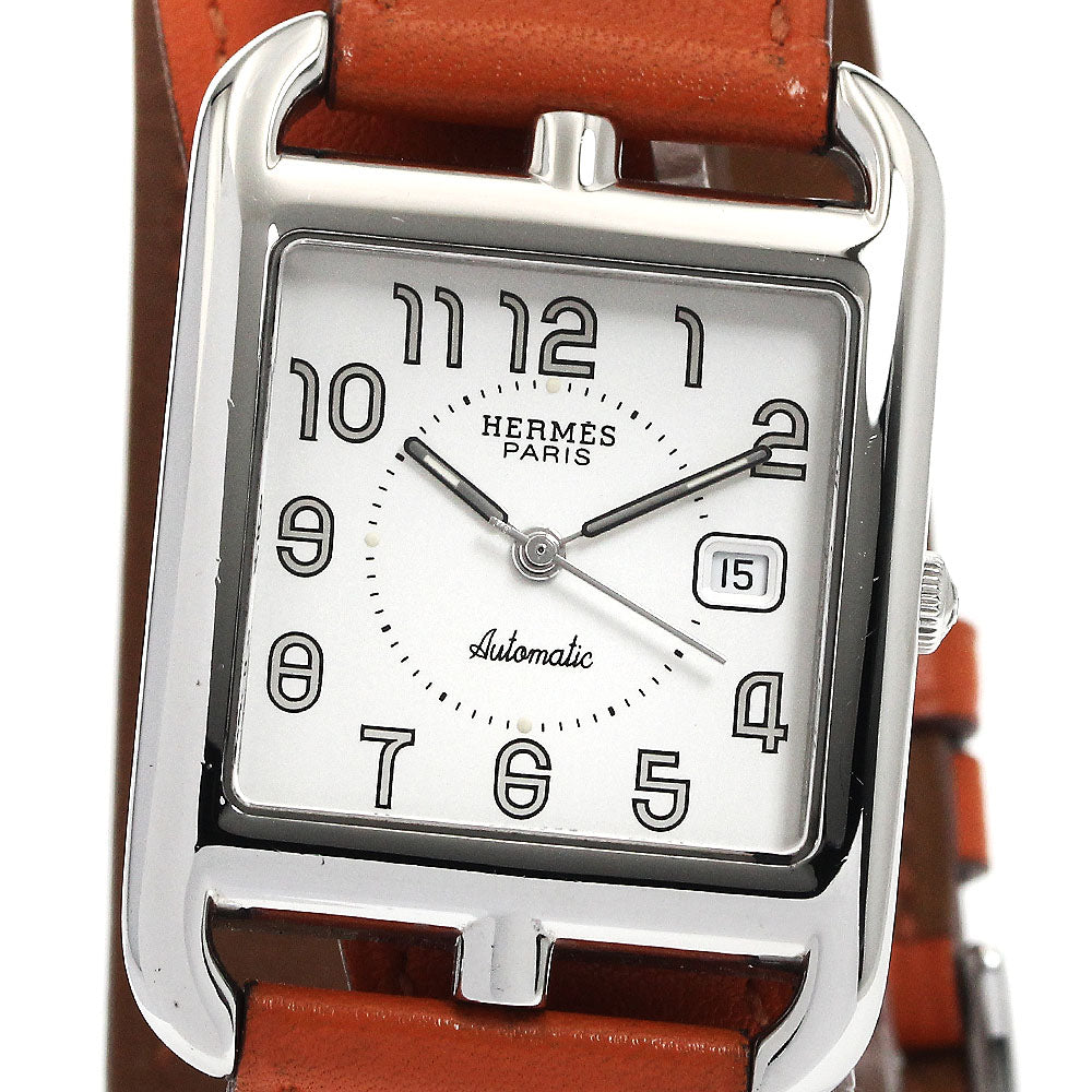 HERMES Cape Cod CC1.710 Double Tour Date Silver Dial Automatic Men's_889237