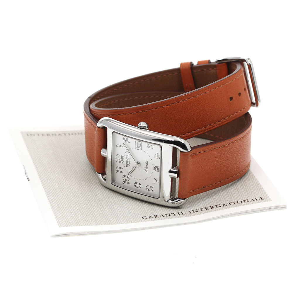 HERMES Cape Cod CC1.710 Double Tour Date Silver Dial Automatic Men's_889237
