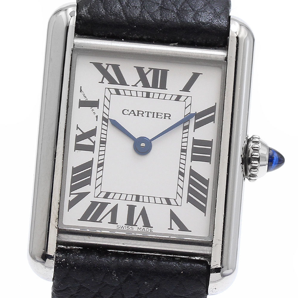 CARTIER tank mast SM WSTA0042 Silver Dial Quartz Ladies Watch_889239