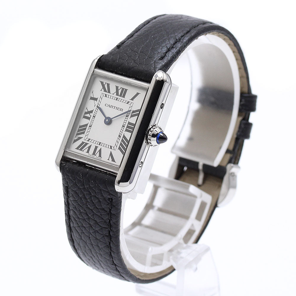 CARTIER tank mast SM WSTA0042 Silver Dial Quartz Ladies Watch_889239