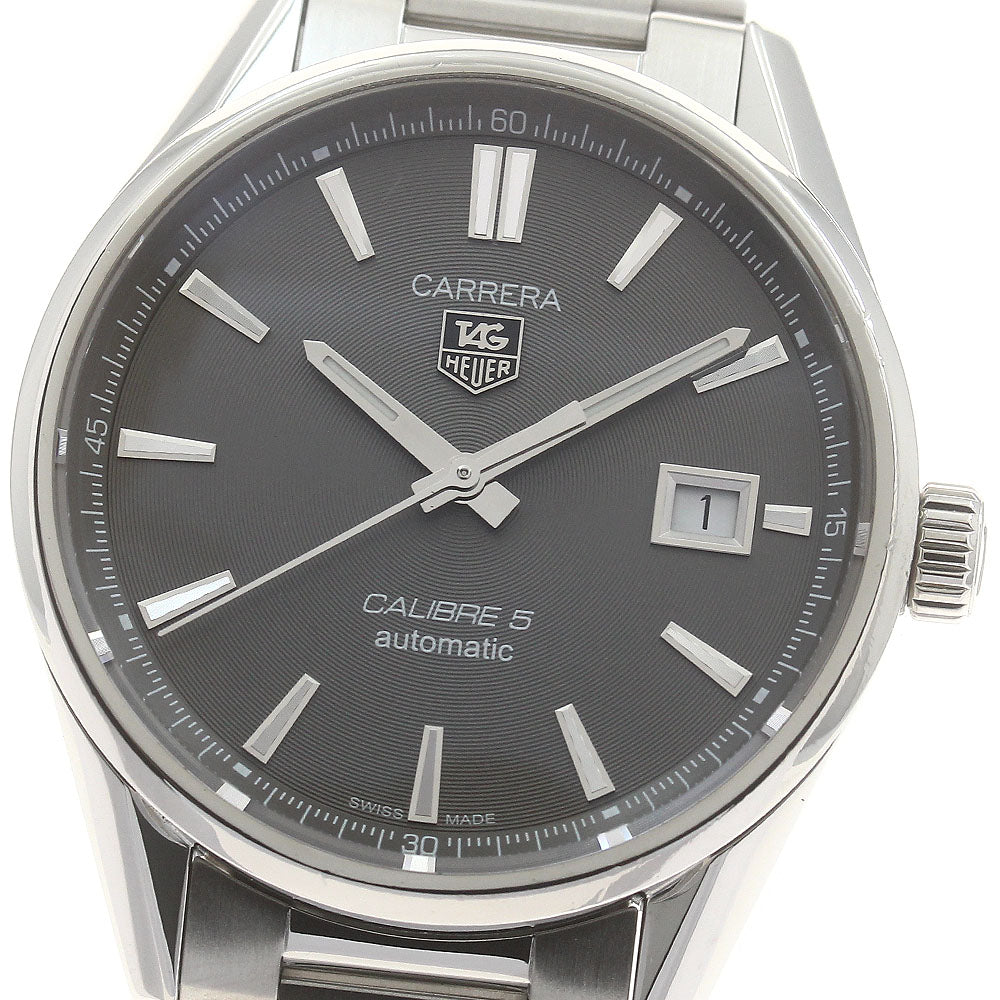 TAG HEUER Carrera Caliber 5 WAR211C Date gray Dial Men's Watch_889247