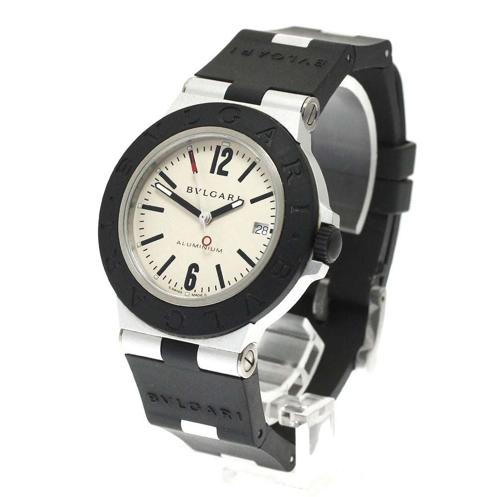 BVLGARI aluminum BB40AT Date Silver Dial Automatic Men's Watch_889252