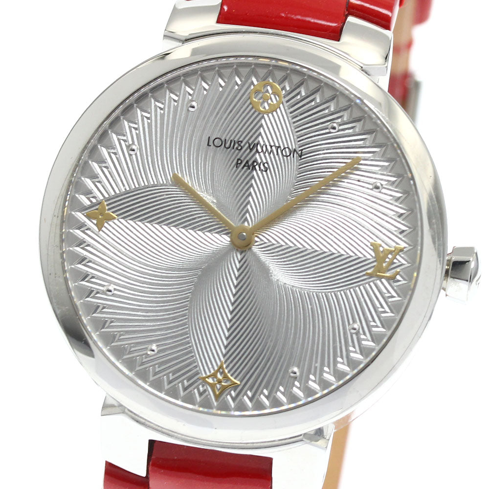 LOUIS VUITTON Tambour slim QA015 Silver Dial Quartz Ladies Watch_889258