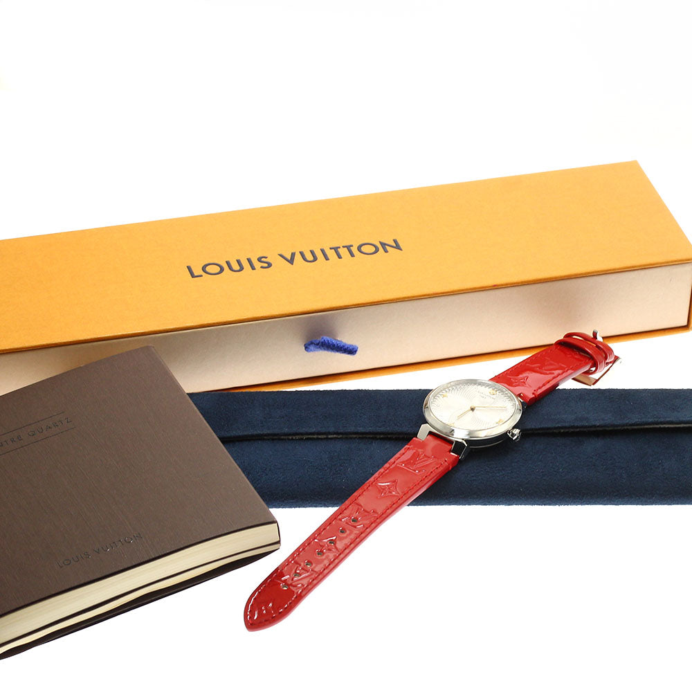 LOUIS VUITTON Tambour slim QA015 Silver Dial Quartz Ladies Watch_889258