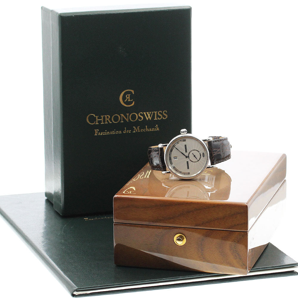 Chronoswiss Delphis CH1423 Jumping Hour Retrograde Silver Dial Automatic Men's Watch_889267