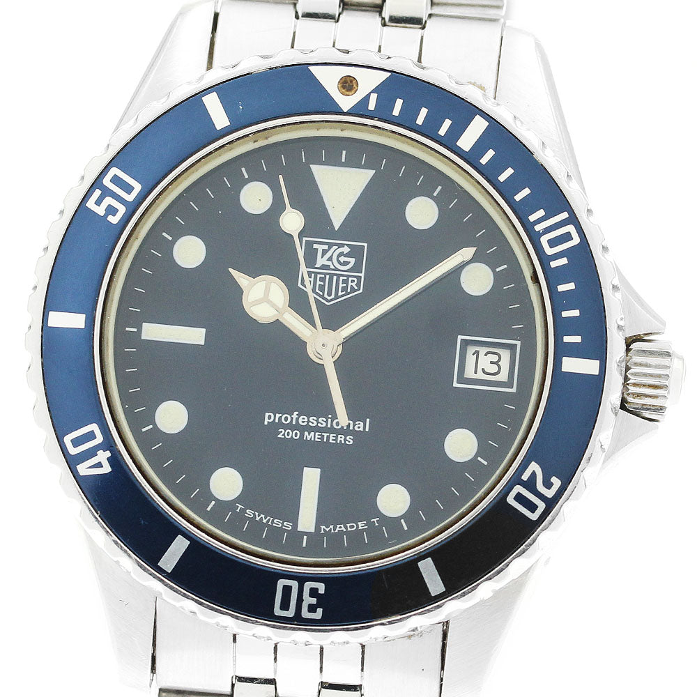 TAG HEUER Professional Diver 200 980.613D blue Dial Quartz Boy's Watch_889271