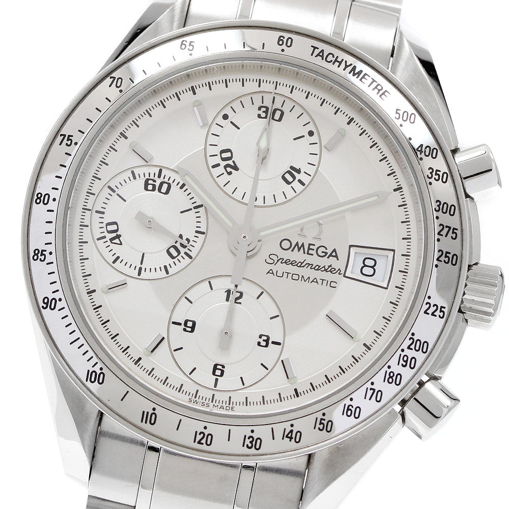 OMEGA Speedmaster 3513.30 Date Chronograph Silver Dial Auto Men's Watch_889291