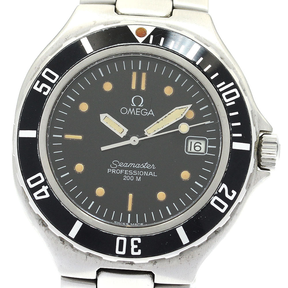 OMEGA Seamaster200 Date black Dial Quartz Men's Watch_889296