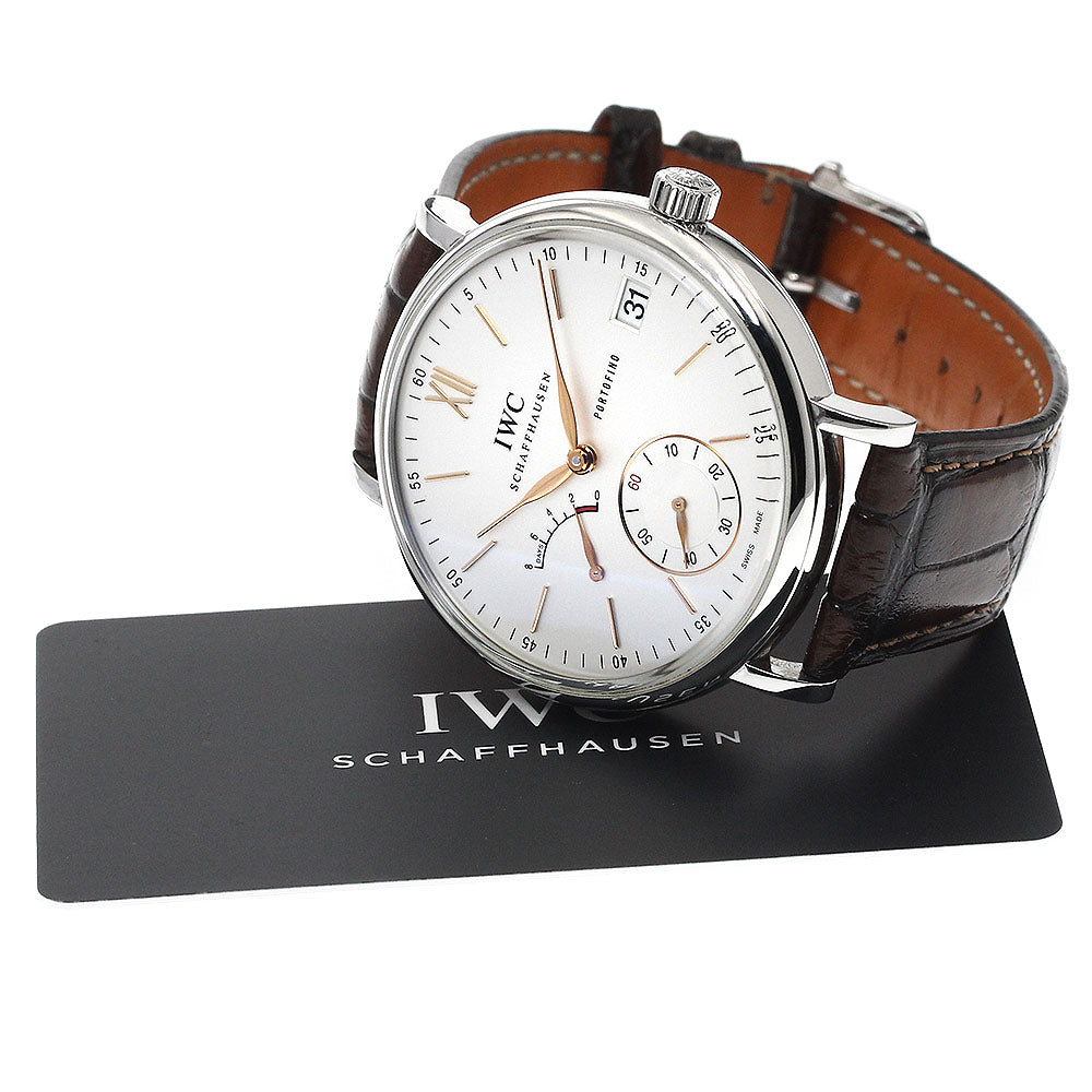 IWC SCHAFFHAUSEN Portofino Handwind 8 Days IW510103 Power reserve Silver Dial Hand Winding Men's Watch_889316